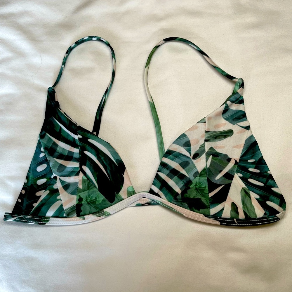 Monstera Swim Top